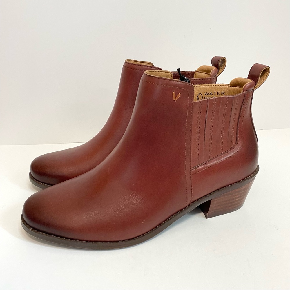 Vionic Women's Bethany Ankle Boots Waterproof Leather Size 7.5